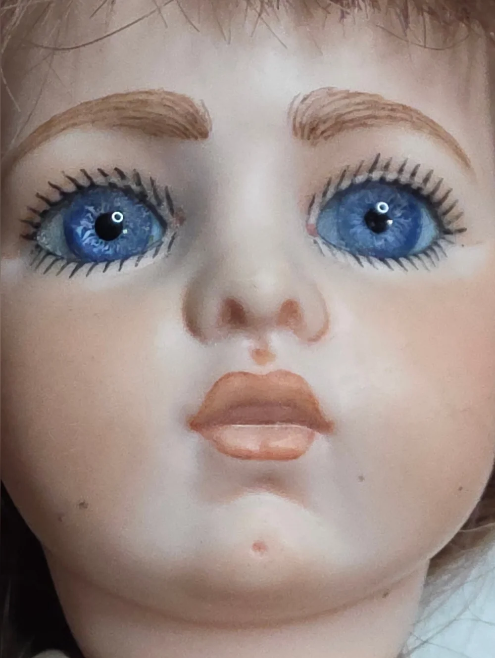 VINTAGE BRU JNE BERDINE FRENCH REPRODUCTION BISQUE DOLL COMES W/ ALL SHOWN - Picture 16 of 16